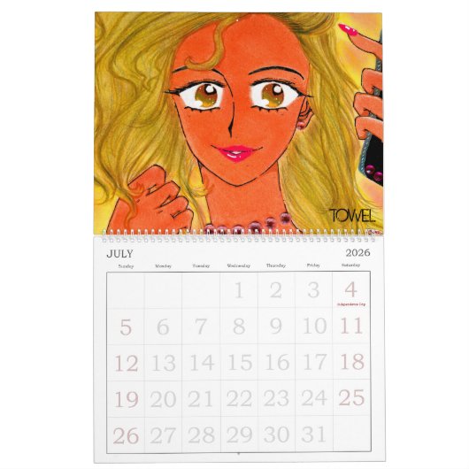 COMIC TOWEL 2018 KALENDER (Jul 2026)