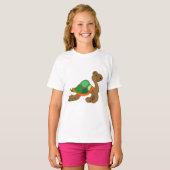 comic turtle green brown t-shirt (Voorkant volledig)