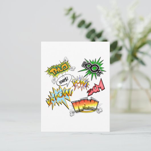 Comic Variety Briefkaart (Staand voorkant)