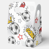 Comic Voetbal Doel Patroon – Retro Sport Bedankdoosjes (Geopend)