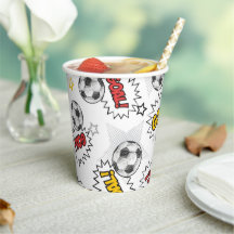 Comic Voetbal Doel Patroon – Retro Sport