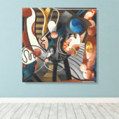 Comic Wedlock | Francis Picabia | Canvas Afdruk (Insitu (Houten vloer))