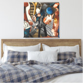 Comic Wedlock | Francis Picabia | Canvas Afdruk (Insitu (Slaapkamer))