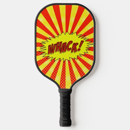 Comic Whack Logo Pickleball Paddle (Voorkant)