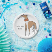 Comic Whippet Dog Papieren Bordje (Feest)