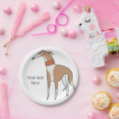 Comic Whippet Dog Papieren Bordje (Feest)