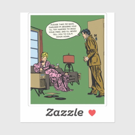 Comic Woman Can Do Better Sticker (Vel)