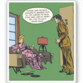 Comic Woman Can Do Better Sticker (Voorkant)