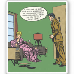 Comic Woman Can Do Better Sticker