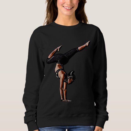 Comic Yoga Vrouw Trui (Voorkant)