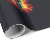 Comic Zombie skeleton Doodslag motorfiets gift Cadeaupapier (Rol Hoek)