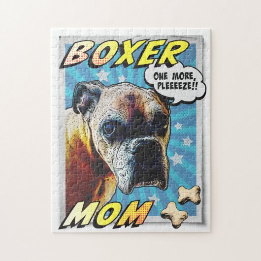 Comical Boxer Jigzaag Puzzle Legpuzzel (Verticaal)