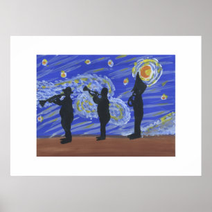 Comical Brass Band Jazz Fest Krewe Poster