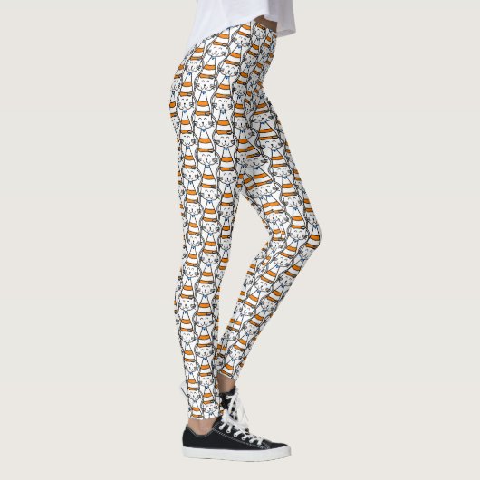 COMICAL CAT! CAT LADY stretchy en comfy Leggings (Rechts)