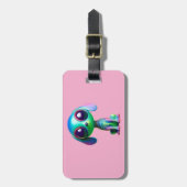 Comical Critter Space Alien Puppy Bagagelabel (Voorkant verticaal)