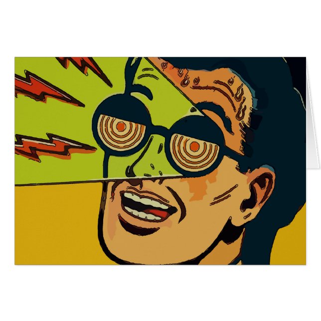 Comical Eye Glass Man (Voorkant Horizontaal)