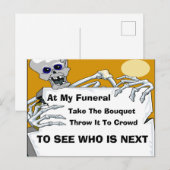 Comical Funeral Kaart (Voorkant / Achterkant)
