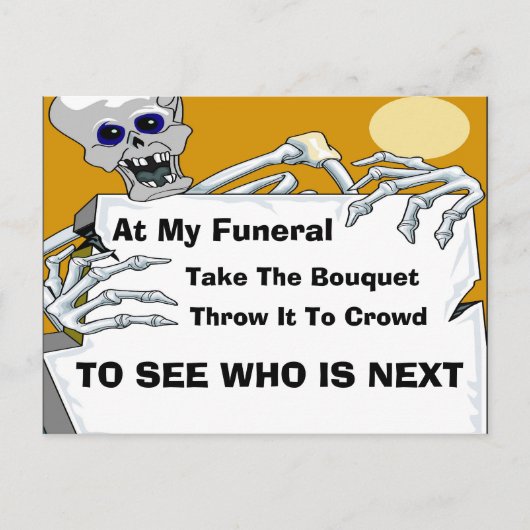 Comical Funeral Kaart (Voorkant)