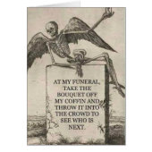 Comical Funeral, voeg tekst toe; (Voorkant)