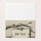 Comical Funeral, voeg tekst toe; Kaart (Buitenkant ongevouwen)