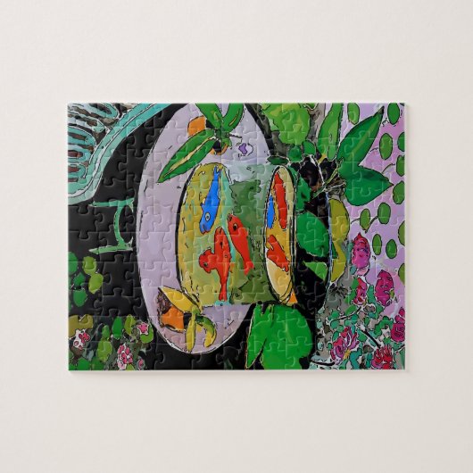 Comical Goldfish Jigzaag Puzzle Legpuzzel (Horizontaal)