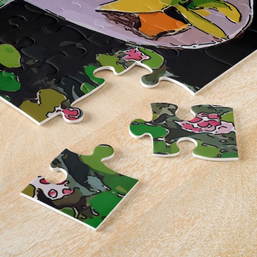 Comical Goldfish Jigzaag Puzzle Legpuzzel (Zijkant)