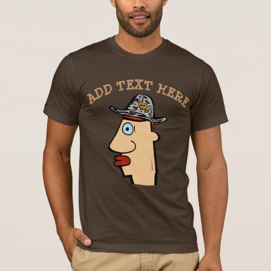 Comical Head als Pirate T-shirt (Voorkant)