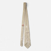 Comical Kerstmis Longhorn Steer Stropdas (Achterkant)