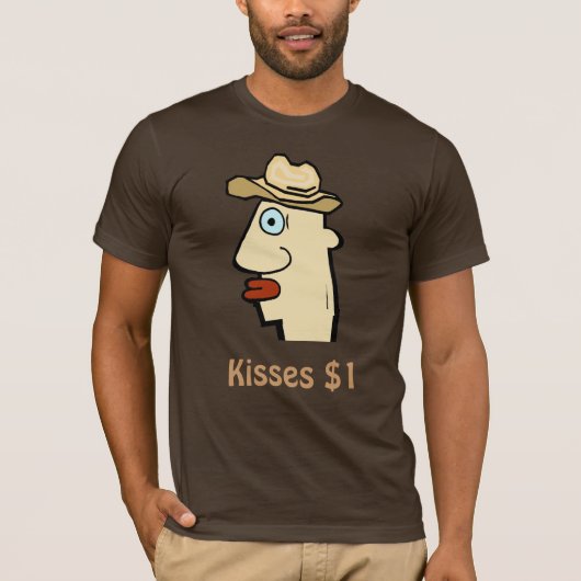Comical Kisses $1, T-shirt (Voorkant)