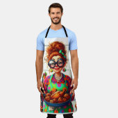 Comical Lady Cooks Schort (Gedragen)