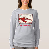 Comical Lobster, Crayfish, Crawfish, change, add t T-shirt (Voorkant)