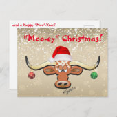 Comical Longhorn Steer Briefkaart (Voorkant / Achterkant)