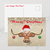 Comical Longhorn Steer Briefkaart (Voorkant / Achterkant)