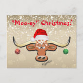 Comical Longhorn Steer Briefkaart (Voorkant)