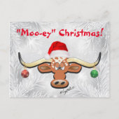 Comical Longhorn Steer Briefkaart (Voorkant)