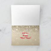 Comical Longhorn Steer Holiday Card Feestdagen Kaart (Binnen)