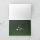 Comical Longhorn Steer Holiday Card Feestdagen Kaart (Binnen)