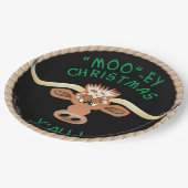 Comical Longhorn Steer Papieren Bordje (Gekanteld)