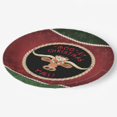 Comical Longhorn Steer Papieren Bordje (Gekanteld)