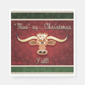 Comical Longhorn Steer Servet (Voorkant)