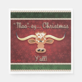 Comical Longhorn Steer Servet