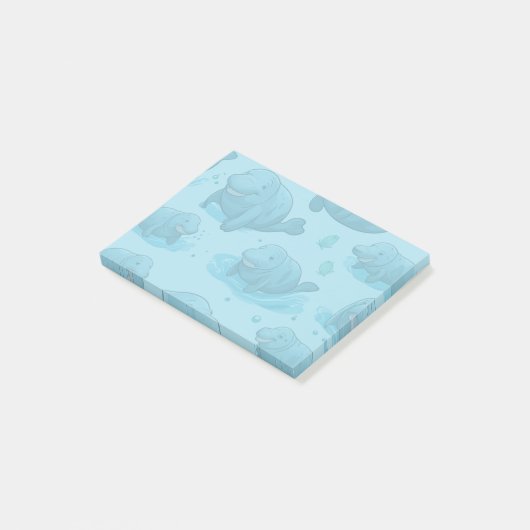 Comical Manatees Post-it® Notes (Schuin)