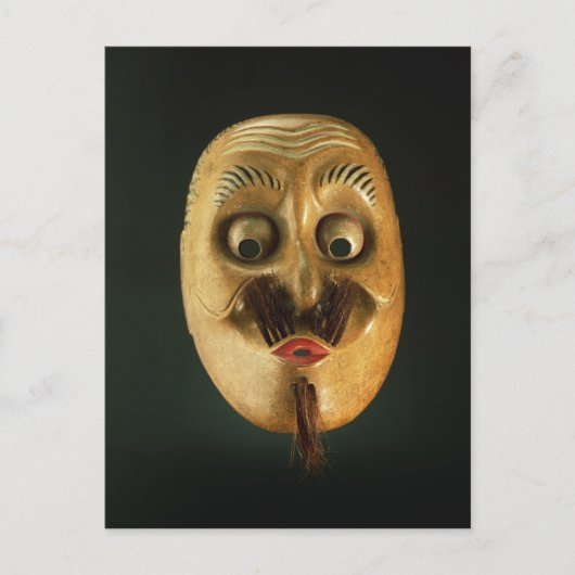 Comical Mask, noh Theater Briefkaart (Voorkant)
