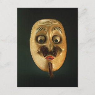 Comical Mask, noh Theater Briefkaart