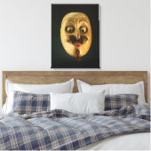 Comical Mask, noh Theater Canvas Afdruk (Insitu (Slaapkamer))
