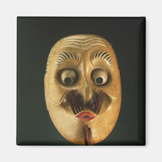 Comical Mask, noh Theater Magneet (Voorkant)