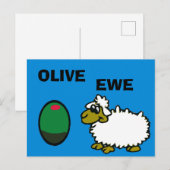 Comical Olive EweCard Briefkaart (Voorkant / Achterkant)