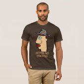 Comical Pirate, bewerk tekst, voeg naam toe T-shirt (Voorkant volledig)