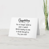 COMICAL *RETIREMENT* SENTIFICATIE KAART (Voorkant)