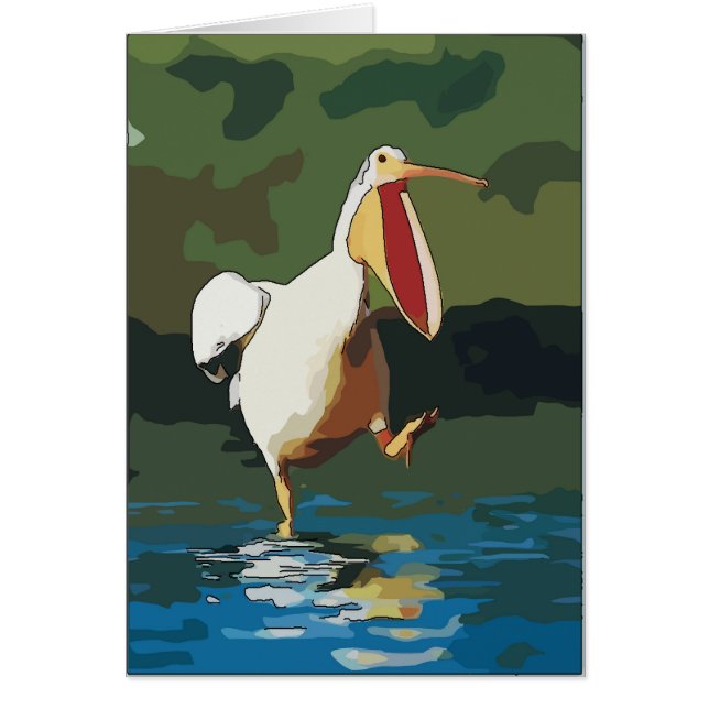 Comical Running Pelican (Voorkant)